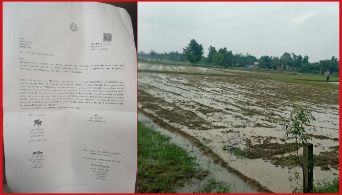 জমি সংক্রান্ত বিরোধে গোদাগাড়ীতে সীমানা পিলার ভাঙচুর ও প্রাণনাশের হুমকির অভিযোগ থানায় জিডি