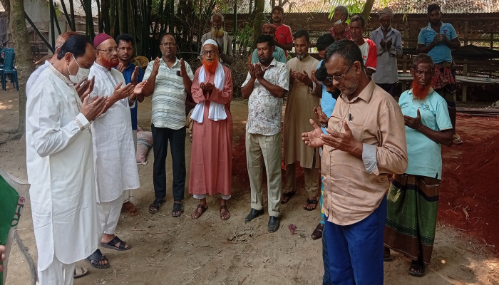 সলঙ্গায় গ্রামীণ স্বাস্থ্য উন্নয়ন কর্মসূচির ভবন নির্মাণকাজের শুভ উদ্বোধন